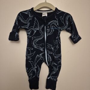 NB - Ribbed Dragon Bonds Wondersuit Zippy